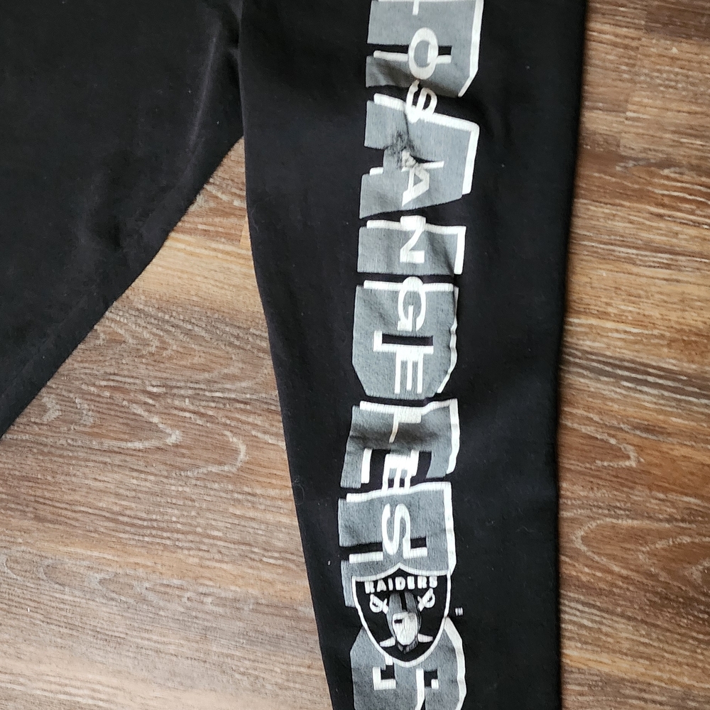Vintage Los Angeles RAIDERS SWEATS CUT-OFF 1993 SZ L Made In USA - Picture 4 of 11
